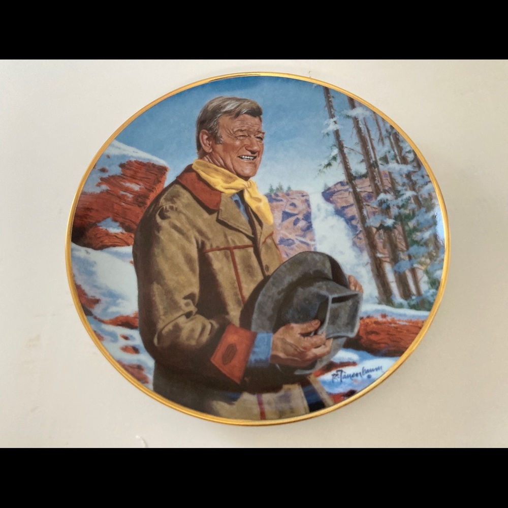 John Wayne Collector Plate, Pine Ridge